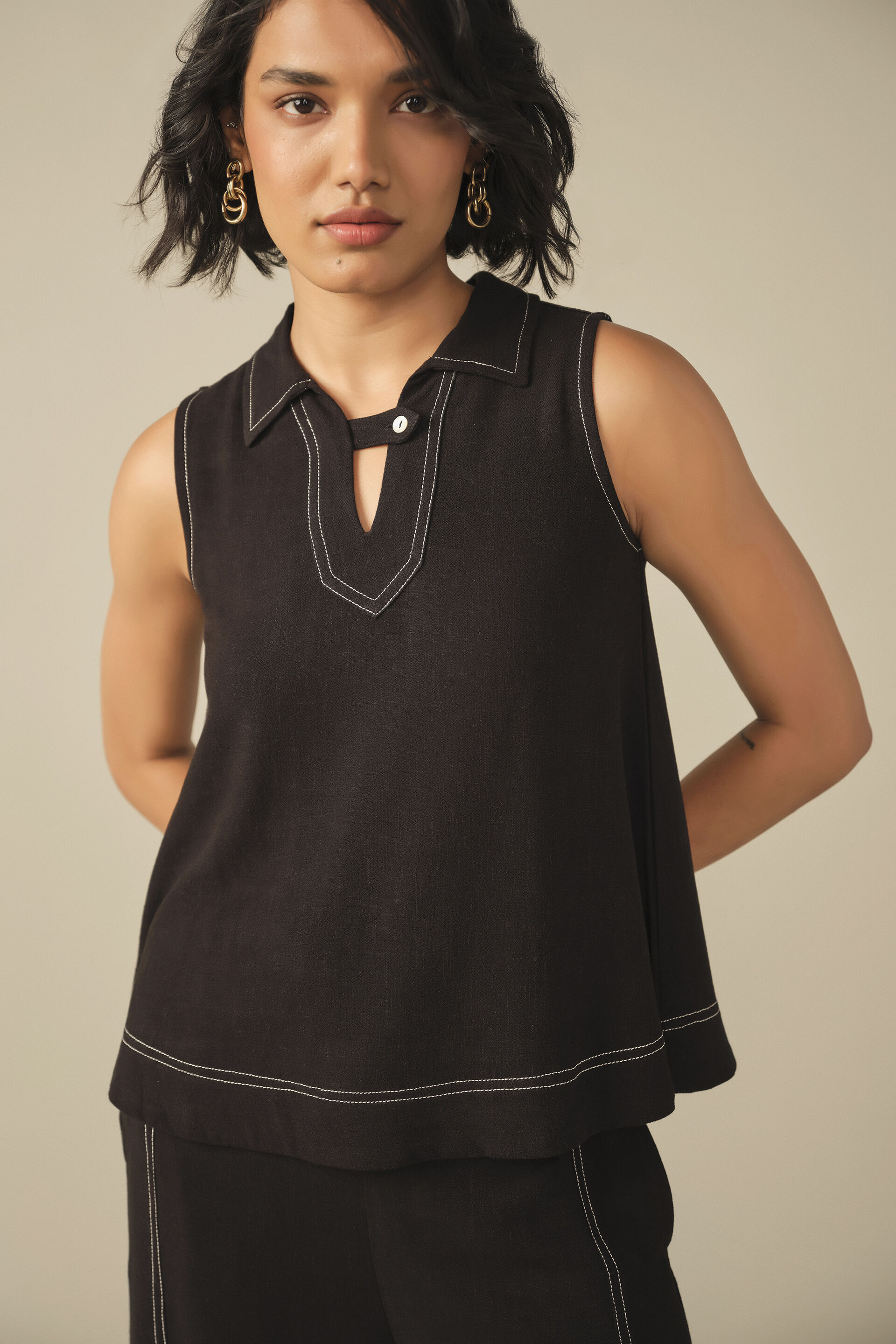 Relaxed Co-ord in Black, Black, image 4